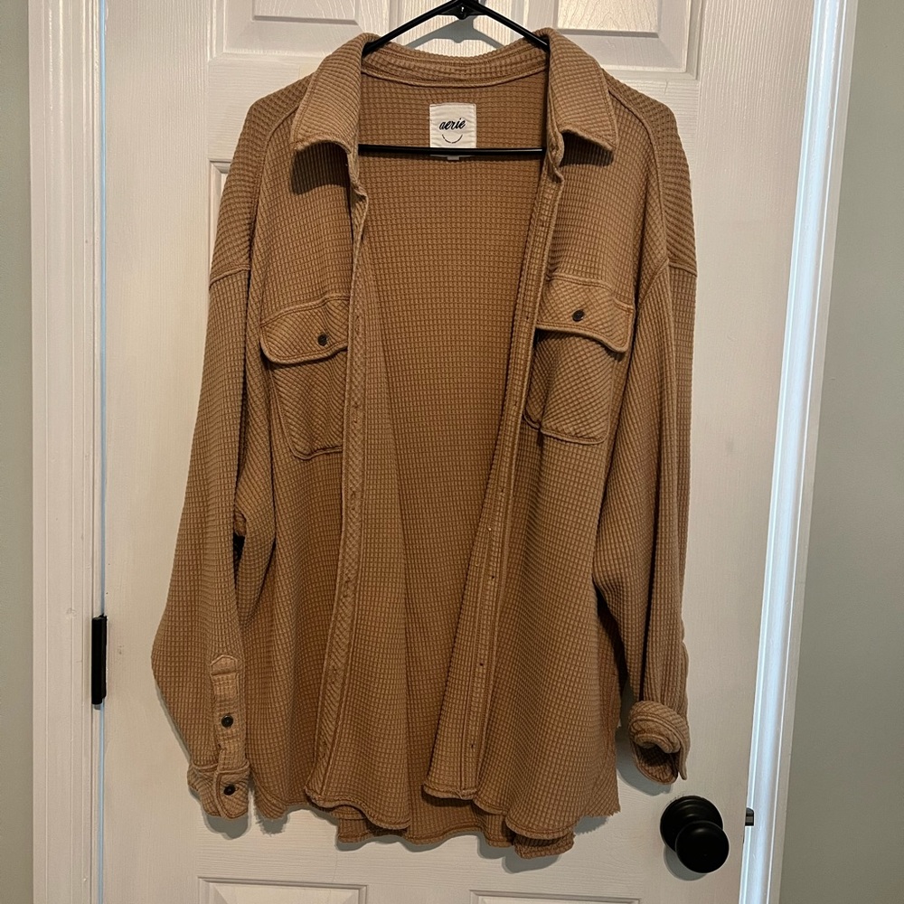 Aerie lumberjane waffle shirt